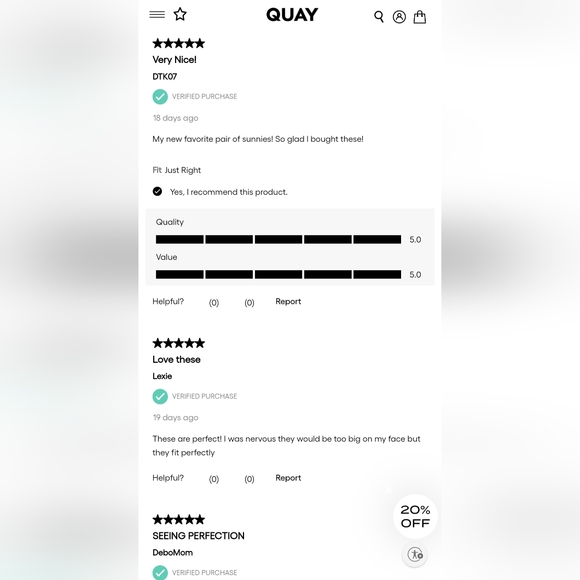 NWT?Quay \
